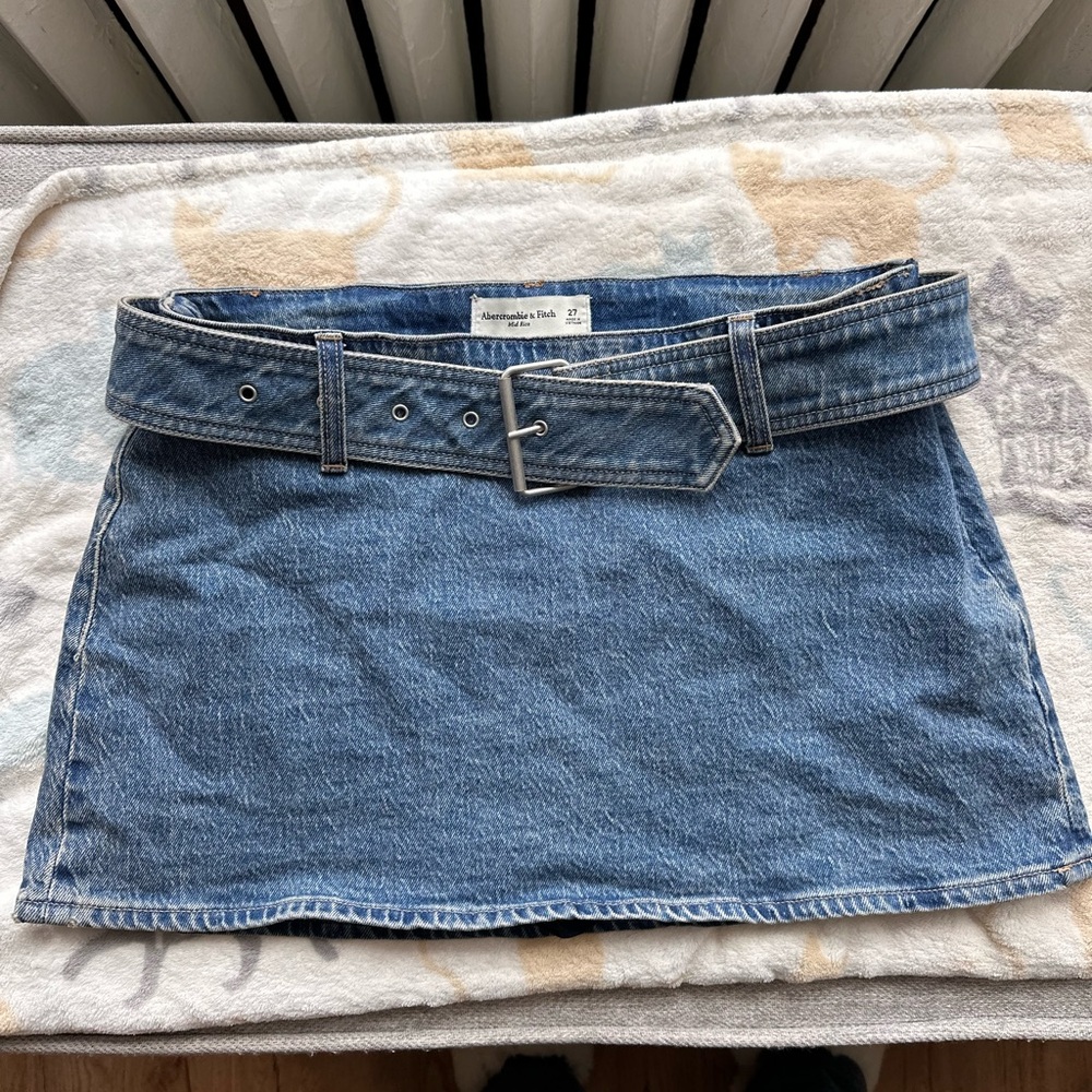 Abercrombie & Fitch Blue Denim Mini Skirt